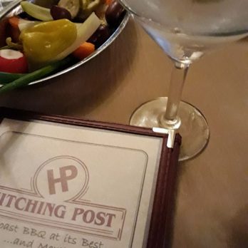 The Hitching Post 2 - Relish dish, Beefeater Martini - Steakhouses Near Me - Buellton, California
