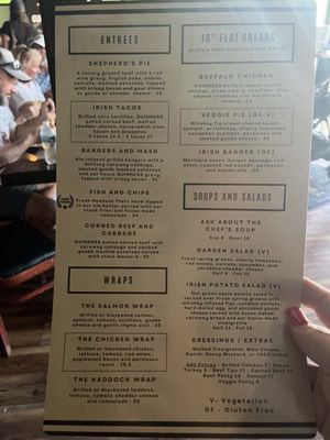 Menu photo 1 Flanagans Irish Pub Dunedin, FL