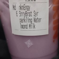 Dunkin' - I had asked for no sparkling water but they still put it in there they asked me if I wanted it a second time and I said no