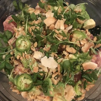 Malibu Poke - Bonita Aioli Tuna bowl- spicy but yummy! - Poke Near Me - Dallas, Texas Malibu Poke - Bonita Aioli Tuna bowl- spicy but yummy! - Poke Near Me - Dallas, Texas