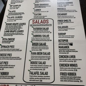 Mora Grill - Menu first side - Syrian Near Me - Pompano Beach, Florida