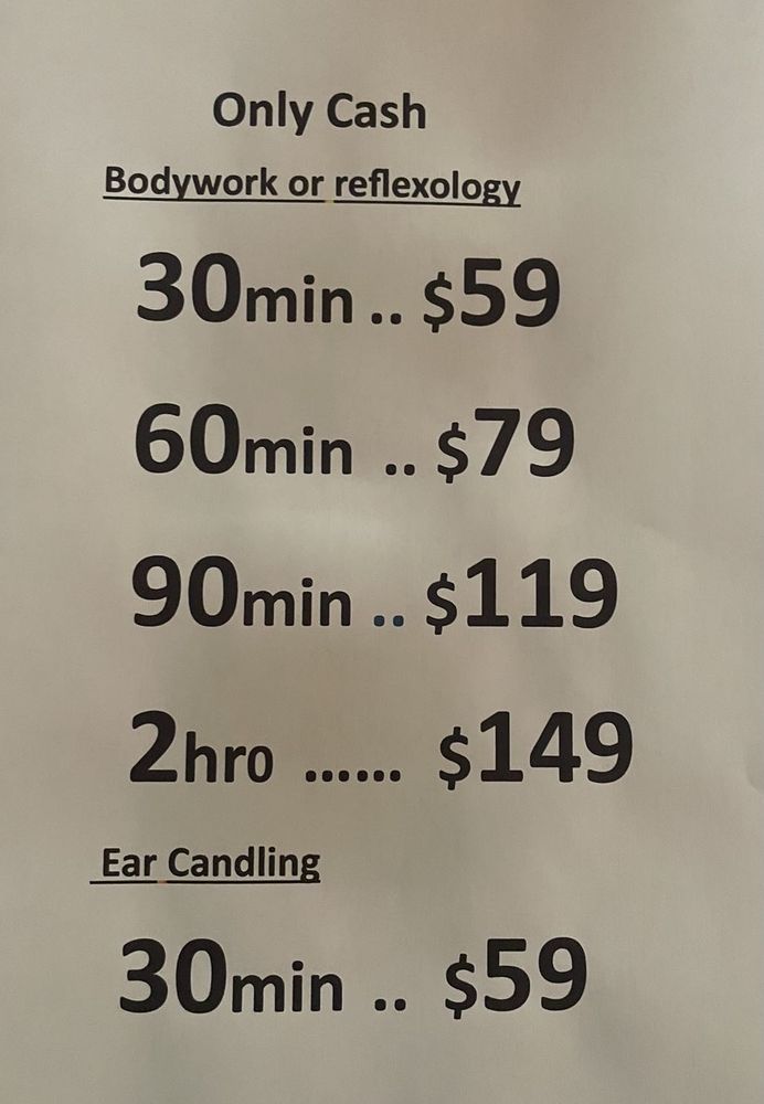 ORIENTAL BODYWORK Updated September 2024 68 Bradford St