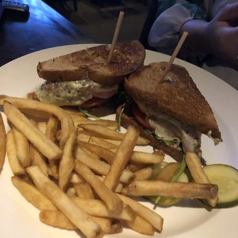 Yard House - Seared Ahi Steak Sandwich was very tasty. She probably picked the best plate. - New American Near Me - Austin, Texas Yard House - Seared Ahi Steak Sandwich was very tasty. She probably picked the best plate. - New American Near Me - Austin, Texas