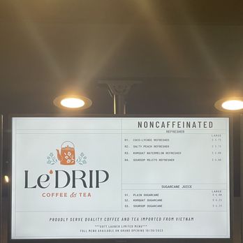 Le'Drip Coffee And Tea - ig: @whatsviveating  |   menu - Coffee & Tea Near Me - Houston, Texas