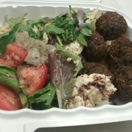 Falafel platter. Falafel platter.