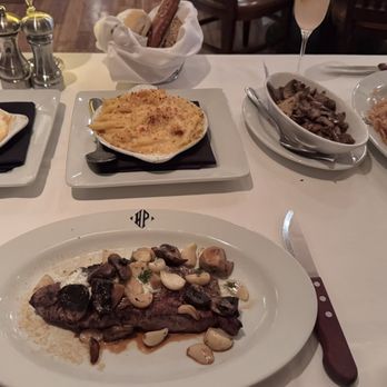 Hyde Park Prime Steakhouse - Steak Francona, potato gruyère gratin, lobster mac, wild mushroom side - Steakhouses Near Me - Westlake, Ohio Hyde Park Prime Steakhouse - Steak Francona, potato gruyère gratin, lobster mac, wild mushroom side - Steakhouses Near Me - Westlake, Ohio