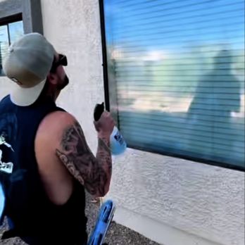Dudes and Sudz - Window cleaning a residential house in Desert Hills Estates in Phoenix Arizona - Window Washing Near Me Dudes and Sudz - Window cleaning a residential house in Desert Hills Estates in Phoenix Arizona - Window Washing Near Me