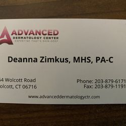 Advanced Dermatology Center - Business Card