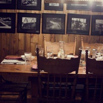 The Old Kirby Place - The Old Kirby Place's dining room highlights the rich history of the lodge and area. - Guest Houses Near Me - Cameron, Montana The Old Kirby Place - The Old Kirby Place's dining room highlights the rich history of the lodge and area. - Guest Houses Near Me - Cameron, Montana