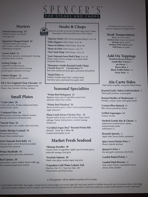 Spencer's for Steaks and Chops by null
