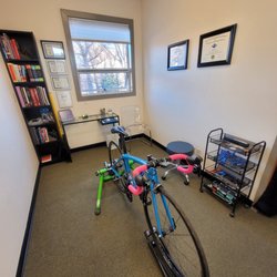 Hill Climb Acupuncture & Bike Fit - Bike fit area
