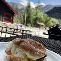 Crystal Lake - My Cheeseburger from the Crystal lake cafe.
