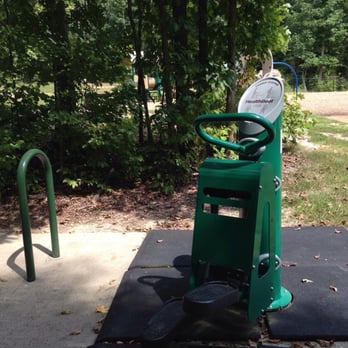 Cornwallis Road Park - Step master and bike racks overlooking play area - Parks Near Me - Durham, North Carolina Cornwallis Road Park - Step master and bike racks overlooking play area - Parks Near Me - Durham, North Carolina