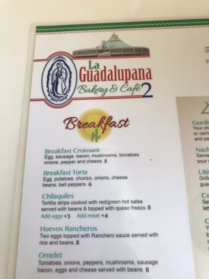 Menu photo 3 La Guadalupana #2 Bakery & Cafe Pasadena, TX Menu photo 3 La Guadalupana #2 Bakery & Cafe Pasadena, TX