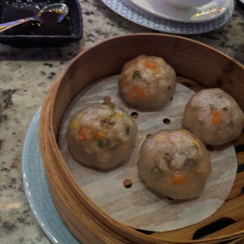 Mott 32 - Sad tasteless crunchy mushroom, water chestnut dumplings - Chinese Near Me - Las Vegas, Nevada