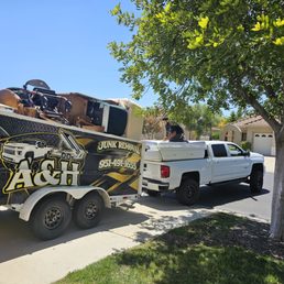 Fully loaded trailer