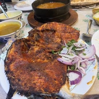 Sheba Restaurant - 60. Golden Pompano Fish/ سمك جلودن بابانو - Middle Eastern Near Me - Oakland, California