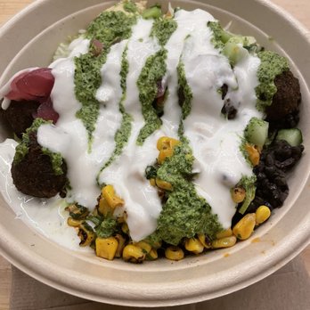 CAVA - Market spice bowl.  All plahnt-based yumminess.  6.8.23 - Mediterranean Near Me - Pasadena, California