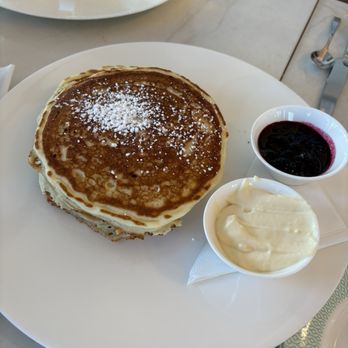 Splashes Restaurant - MEYER LEMON HUCKLEBERRY PANCAKES - New American Near Me - Laguna Beach, California