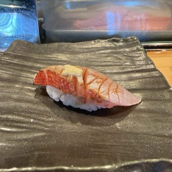 Sushi Murasaki - Golden eye snapper - Sushi Bars Near Me - Santa Ana, California Sushi Murasaki - Golden eye snapper - Sushi Bars Near Me - Santa Ana, California