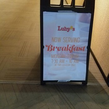 Luby's Etc - a sign for breakfast - Cafeteria Near Me - Austin, Texas Luby's Etc - a sign for breakfast - Cafeteria Near Me - Austin, Texas