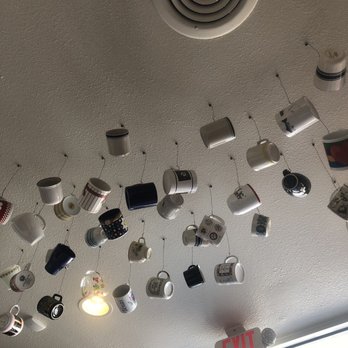 Maple Leaf Diner - Mugs on the ceiling - American Near Me - Dallas, Texas
