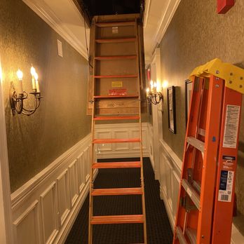 The Genevieve - ladder that was open to the attic in the middle of the hallway while my wedding guests were checking in - Hotels Near Me - Santa Ynez, California The Genevieve - ladder that was open to the attic in the middle of the hallway while my wedding guests were checking in - Hotels Near Me - Santa Ynez, California