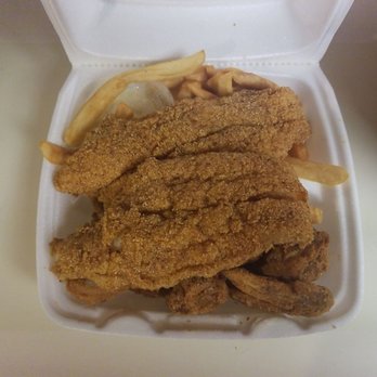 Fisher Fish & Chicken - Fish combo - catfish and 4 wings - Soul Food Near Me - Columbus, Ohio Fisher Fish & Chicken - Fish combo - catfish and 4 wings - Soul Food Near Me - Columbus, Ohio