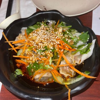 Dumpling House - A10. Wontons in Chili Oil - Noodles Near Me - Cambridge, Massachusetts Dumpling House - A10. Wontons in Chili Oil - Noodles Near Me - Cambridge, Massachusetts