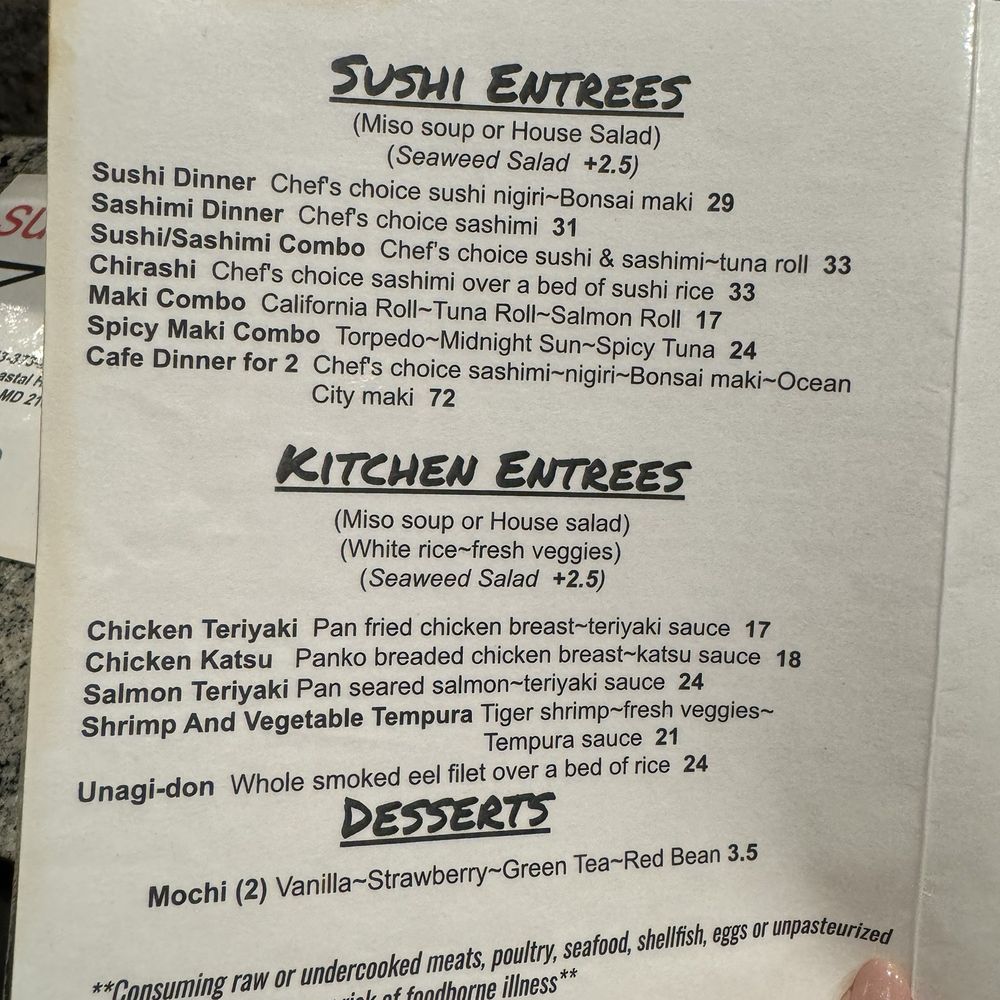 Sushi Cafe - Menu - Sushi Bars Near Me - Ocean City, Maryland Sushi Cafe - Menu - Sushi Bars Near Me - Ocean City, Maryland