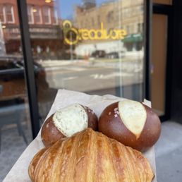 Croissant and pretzel balls