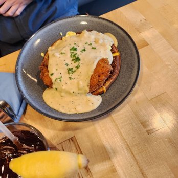 Waffle Stop - I think this was a chicken bowl of some sort, but my son in law ate it all and said it was delicious! - Breakfast & Brunch Near Me - Tacoma, Washington Waffle Stop - I think this was a chicken bowl of some sort, but my son in law ate it all and said it was delicious! - Breakfast & Brunch Near Me - Tacoma, Washington