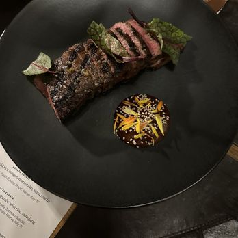 The Wolf's Tailor - Bison steaklet with amazing Korean dipping sauce!! - New American Near Me - Denver, Colorado
