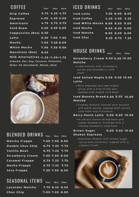 Menu photo 1 Tourist Rest Coffee Bryce Canyon City, UT
