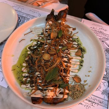 Eyval - Eggplant and cured yogurt - Persian/Iranian Near Me - Brooklyn, New York Eyval - Eggplant and cured yogurt - Persian/Iranian Near Me - Brooklyn, New York