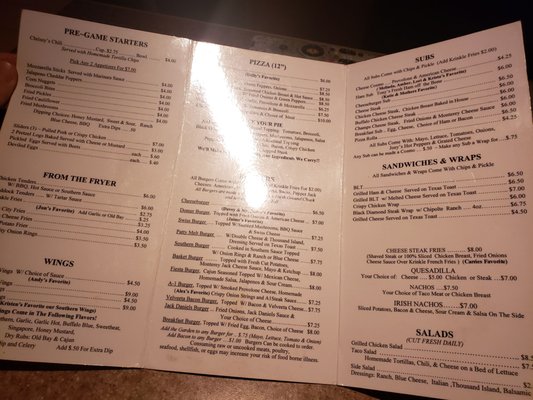 Menu photo 2 Domers Bar & Grill Williamsport, PA
