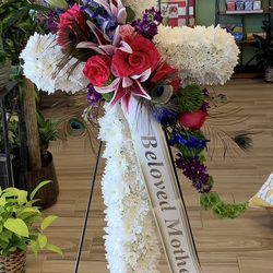 Atascocita Lake Houston Florist - Funeral Cross and Wreath