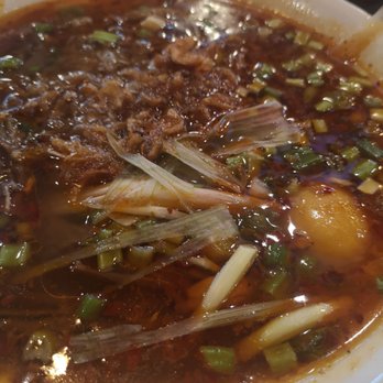 Pho Cardiff - Bun Bo Hue (added egg yolk) - Vietnamese Near Me - Cardiff, CRF
