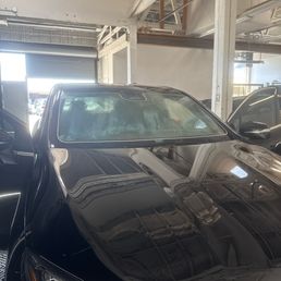 Hand cutting tint to fit perfectly Hand cutting tint to fit perfectly