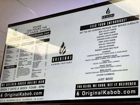 Menu photo 3 Original Kabob Factory Glendale, CA Menu photo 3 Original Kabob Factory Glendale, CA