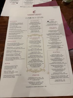 Menu photo 2 Restaurante Catedral Oaxaca, OAX Menu photo 2 Restaurante Catedral Oaxaca, OAX
