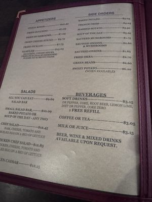 Menu photo 3 Section Hand Steakhouse Brownwood, TX Menu photo 3 Section Hand Steakhouse Brownwood, TX