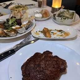 RIBEYE, CREAM-STYLE SPINACH