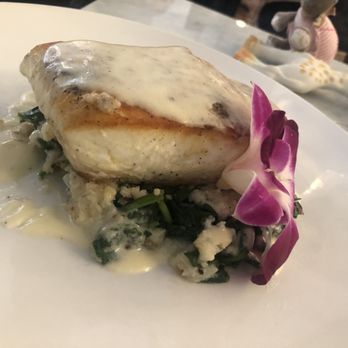 Fumo - Halibut over spinach - Italian Near Me - New York, New York Fumo - Halibut over spinach - Italian Near Me - New York, New York