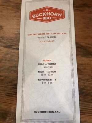 Menu photo 5 Buckhorn BBQ + Grill Vacaville, CA