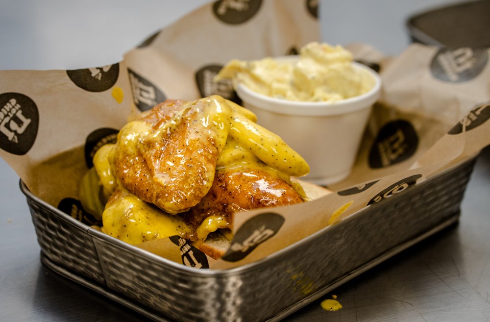 Food from BJ Hot Chicken