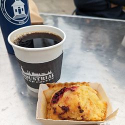 Industrial Grind Coffee - Lemon raspberry pastry and pour over