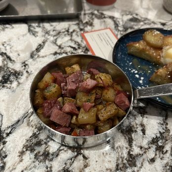 Capital One Lounge at JFK - Crispy spiced breakfast potatoes with corned beef - Airport Lounges Near Me - Queens, New York