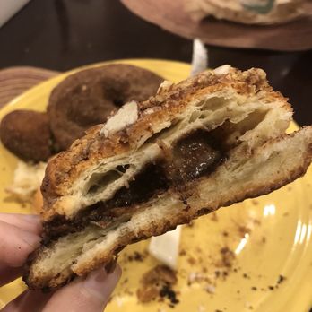 Crust Artisan Bakeshop - Inside the chocolate almond croissant - Bakeries Near Me - Worcester, Massachusetts