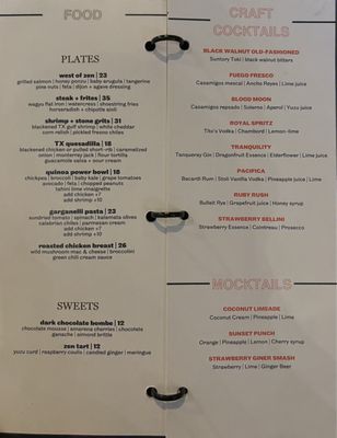 Menu photo 2 Whiskey Moon Plano, TX